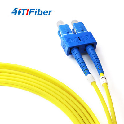 Fiber Optic Patch Cord G652d 9/125um Single Mode G657a Sx 2.0mm Sc To Sc Upc