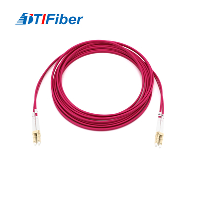 Lc To Lc Om4 Duplex Fiber Optic Pigtail Patch Cord Fast Transmission Speed