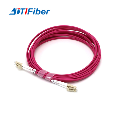 Lc To Lc Om4 Duplex Fiber Optic Pigtail Patch Cord Fast Transmission Speed