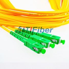 10M FTTH Fiber Patch Cord With SC / APC Singlemode Mutimode Simplex Duplex