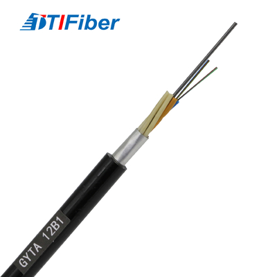 Outdoor GYTA G652D Armoured Optical Fiber Cable Single Mode