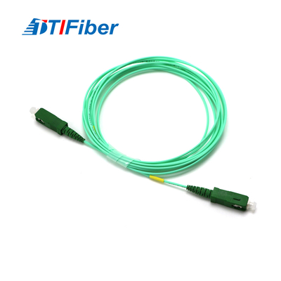 Aqua Color FTTH SM Simplex SC APC Optical Fiber Patch Cord 9 125 1.6mm