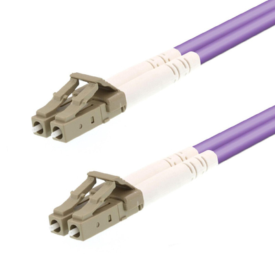 SC LC MM OM4 Duplex Fiber Optic Patch Cord 2mm 3mm