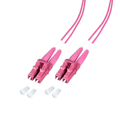 SC LC MM OM4 Duplex Fiber Optic Patch Cord 2mm 3mm