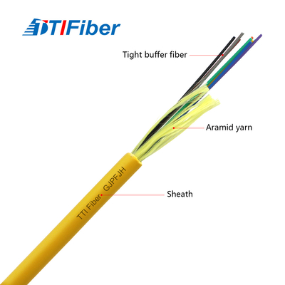 GJPFJH Multicord Tight Buffer Single Mode Fibre Cable For Indoor
