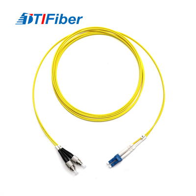 TTIFiber FC-LC Yellow Fiber Optic Patch Cord Singlemode Duplex