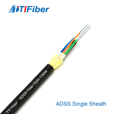 ADSS 6 12 24 48 Core Outdoor Fiber Optic Cable OEM ODM Available