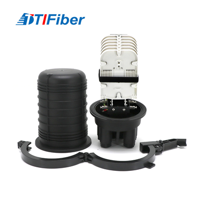 Black Dome Type Fiber Optic Splice Closure Vertical