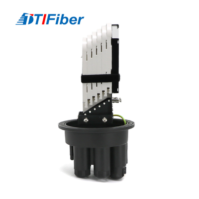 Black Dome Type Fiber Optic Splice Closure Vertical