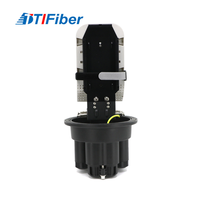 Black Dome Type Fiber Optic Splice Closure Vertical