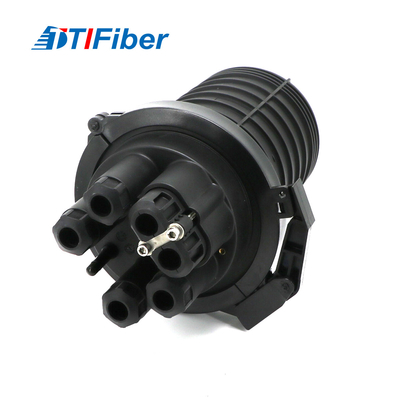 Black Dome Type Fiber Optic Splice Closure Vertical