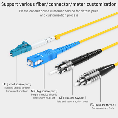 Singlemode Simplex / Duplex Fiber Optic Patch Cord 2.0mm / 3.0mm