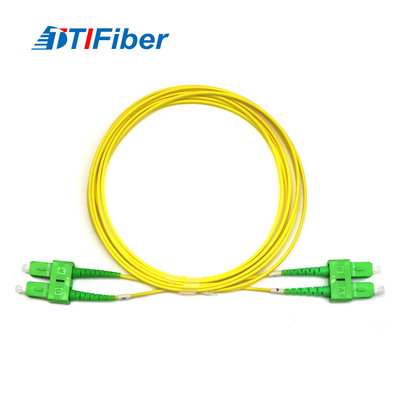 Single Mode Duplex Fiber Optic Patch Cord SC/APC-SC/APC SM DX Connectors