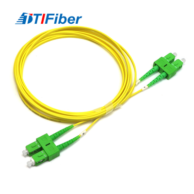 Single Mode Duplex Fiber Optic Patch Cord SC/APC-SC/APC SM DX Connectors