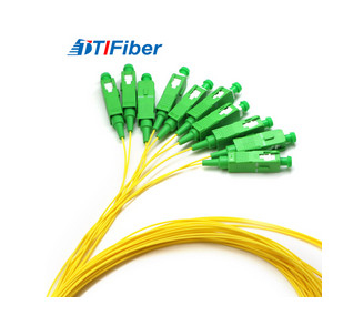 0.9mm ST FC PC Pigtail Fiber Optic Simplex Duplex 6core 12core