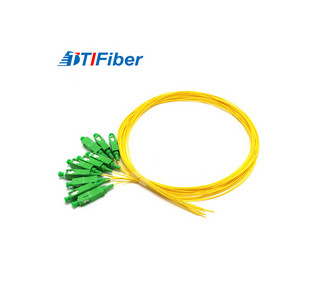 FTTH PC UPC APC Single Mode Fiber Pigtails Simplex Duplex 0.9mm