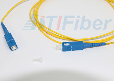 SC / UPC Singlemode Duplex Fiber Optic Patch Cord with G657A Fiber