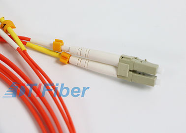 LC / UPC - LC / UPC Duplex OM3 Fiber Optic Patch Cord for Network , Fiber Optical Cable