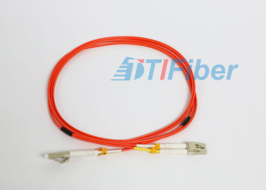 LC / UPC - LC / UPC Duplex OM3 Fiber Optic Patch Cord for Network , Fiber Optical Cable