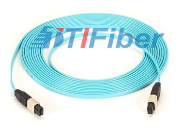 12 Core OM3 OM4 MPO Multimode Fiber Patch Cable for Telecom Network
