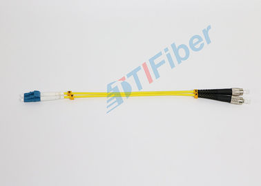 FC - LC Single Mode Fiber Optic Cable Duplex Optical Fiber Patch Cord