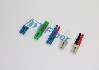 Blue Green Multimode Duplex LC Optic Fiber Cable Connectors for FTTX Network