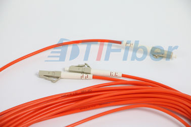 FTTH LC / APC 1 X 2 splitter optical fiber With 3.0mm G657A Fiber Cable