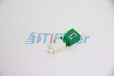 Female To Male Type Plastic LC APC Fiber Optic Attenuator For Testing Equipment