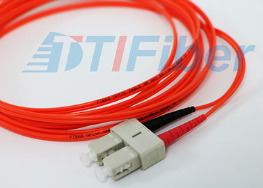 SC / UPC to LC / UPC Duplex Fiber Optic Patch Cord mode conditioning with G657A cable