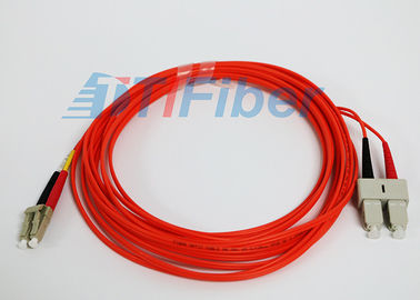 62.5 / 125 mm Duplex Fiber Patch Cords  Multimode  LC / UPC to SC / UPC