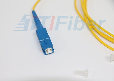 SC / UPC Simplex fiber patch cord single mode for FTTH Network , Customized Length