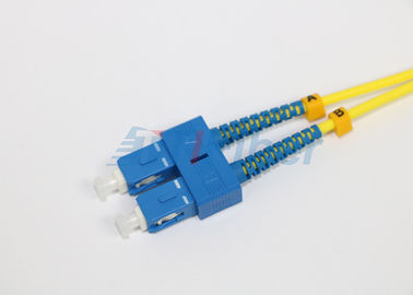 Single Mode Duplex Fiber Optic Patch Cord With Connectors FC / PC to SC / PC