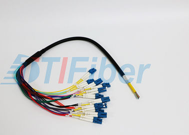 12 Core FTTX Fiber Optic Pigtail for Patch Panel , lc pigtail multimode 