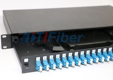 1U 24 Port LC Duplex Fiber Optic Junction Box for Optical network , Standard size