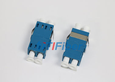 ABS Blue Color LC / APC Single Fiber Optic Adapter , High Return Loss