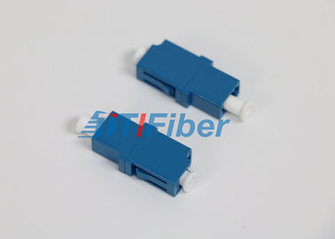 ABS Blue Color LC / APC Single Fiber Optic Adapter , High Return Loss