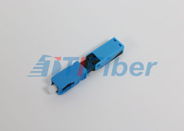 Singlemode Fiber Optic Connector Sc / Upc , Fast Fiber Optic Cable Connectors