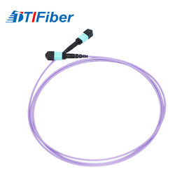 OM4 60/125 μm MM SX Fiber Optic Patch Cord multi mode purple jumper simplex 1M length