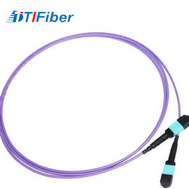 OM4 60/125 μm MM SX Fiber Optic Patch Cord multi mode purple jumper simplex 1M length