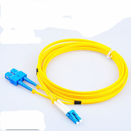 LC -LC  Fiber Optic Communication Patch Cord , Yellow Orange Aqua Pink