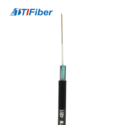 Fiber optic cable 12core 24core 48core SM G652D Outer Diameter 7.0mm steel wire PE black sheath fiber cable