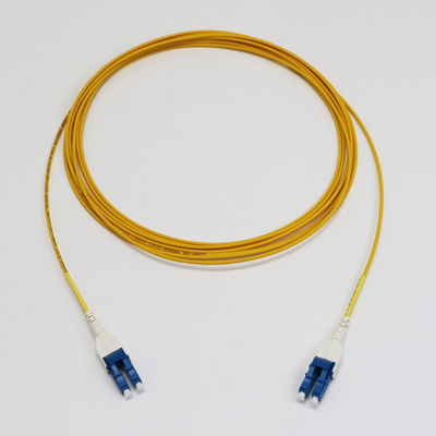 Low Loss LC Uniboot Duplex Singlemode G657.A1 BendInsensitive Duplex 2mm LSZH 0.15dB Yellow Fiber Patch Cord