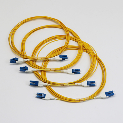 Low Loss LC Uniboot Duplex Singlemode G657.A1 BendInsensitive Duplex 2mm LSZH 0.15dB Yellow Fiber Patch Cord