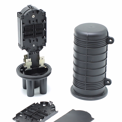 Fiber Optic Box 2 Input 2 Output 12 Core 24 Core 36 Core Black Fiber Splice Closure