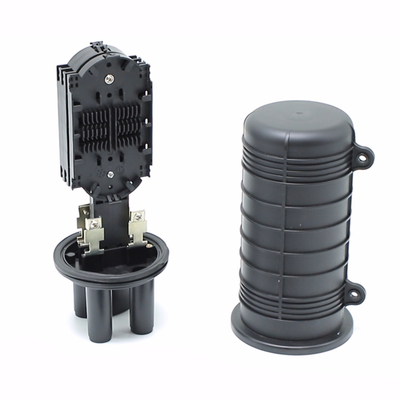 Dome Fiber Optic Box 12 Core 24 Core 36 Core 1 Input 2 Output ABS Black Mini Fiber Splice Closure