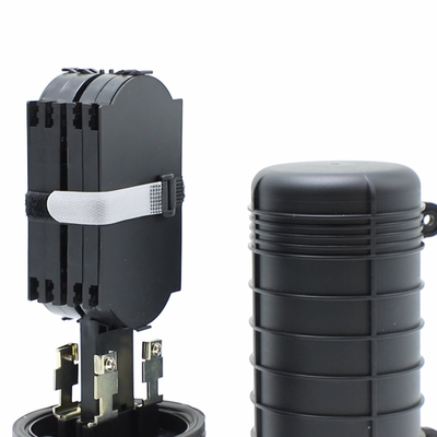 Dome Fiber Optic Box 12 Core 24 Core 36 Core 1 Input 2 Output ABS Black Mini Fiber Splice Closure