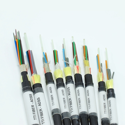 FTTH FTTX Outdoor ADSS Single Sheath Double Sheath Span 8F 12F 24F 48F Fiber Optic Cable