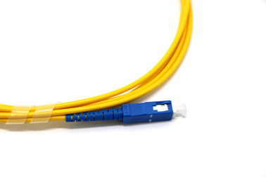 G652D Single Mode Patch Cable , Fibre Optic Patch Leads Simplex SX SC / UPC