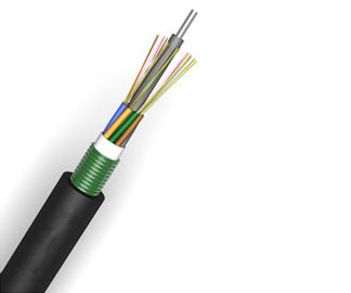 Steel Wire Fiber Optic Network Cable , Singlemode Fiber Optic Line 2-288 Fiber Count