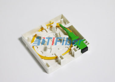 Network FTTH Fiber Optic Cable Termination Box Wall Mounted With Adapter / Pigtails